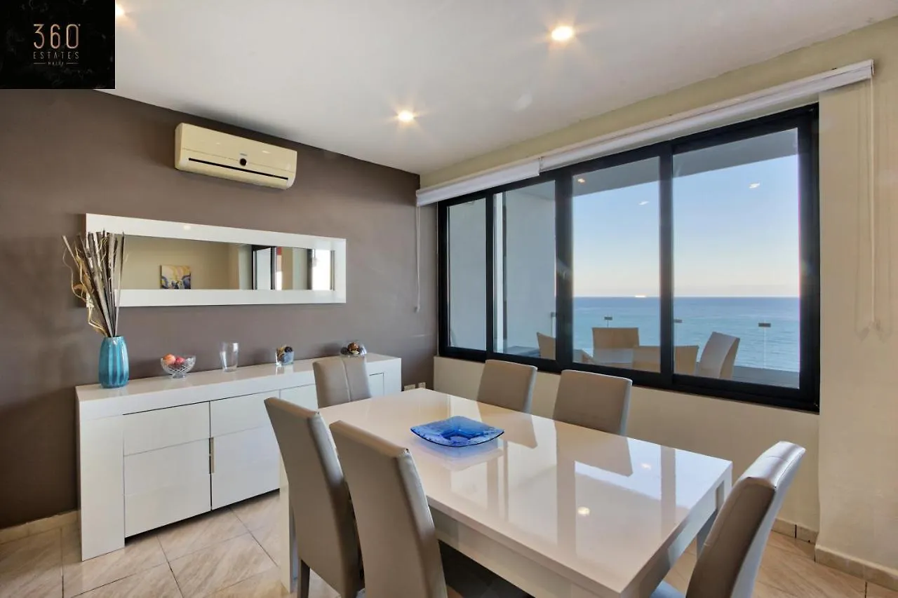Sliema Seafront 3Br - Opposite Beach - Ac & Wifi By 360 Estates Apartment