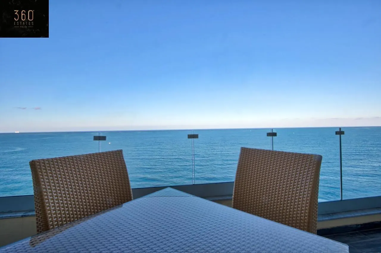Sliema Seafront 3Br - Opposite Beach - Ac & Wifi By 360 Estates Apartment
