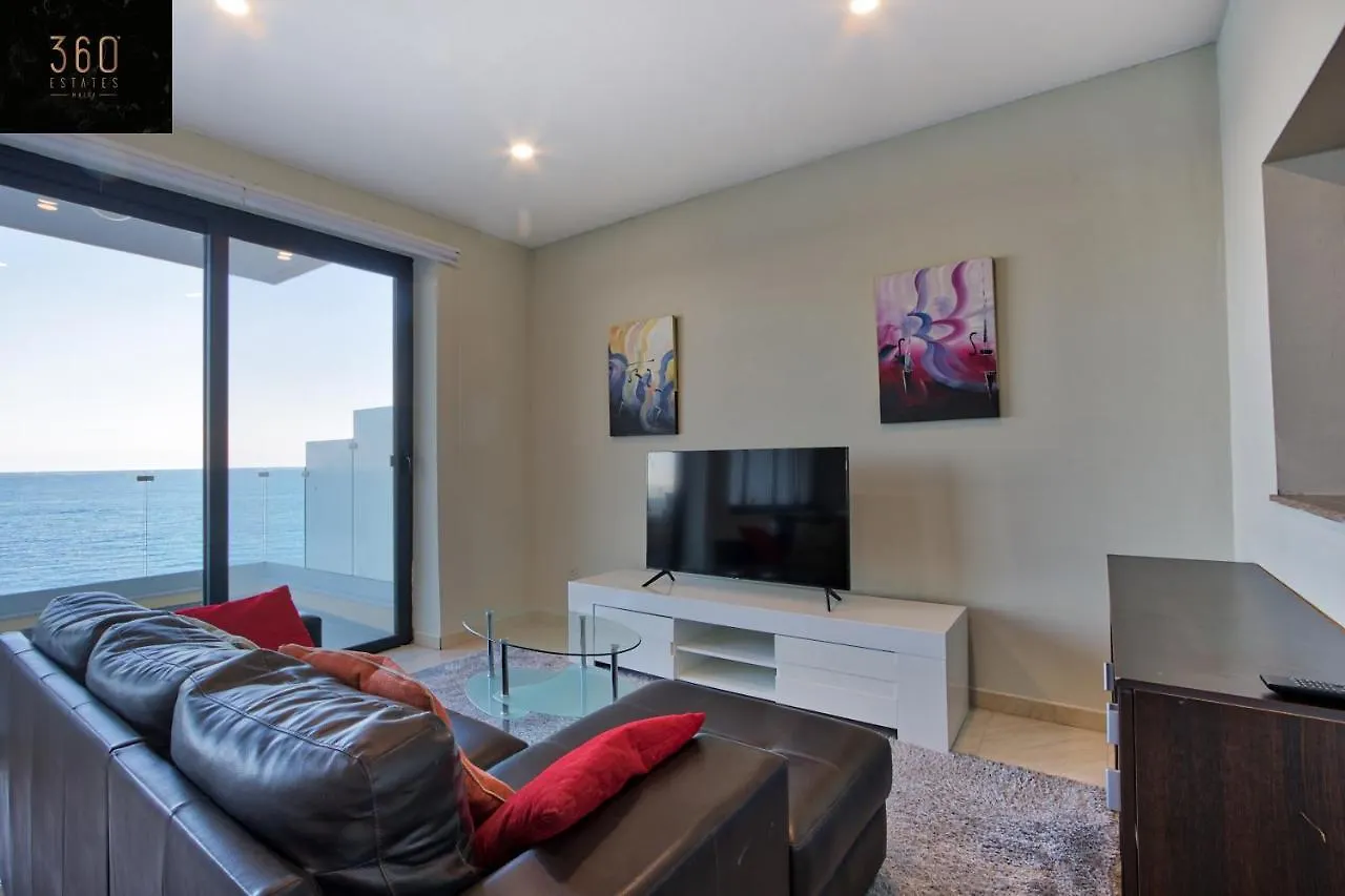 Sliema Seafront 3Br - Opposite Beach - Ac & Wifi By 360 Estates 0*,