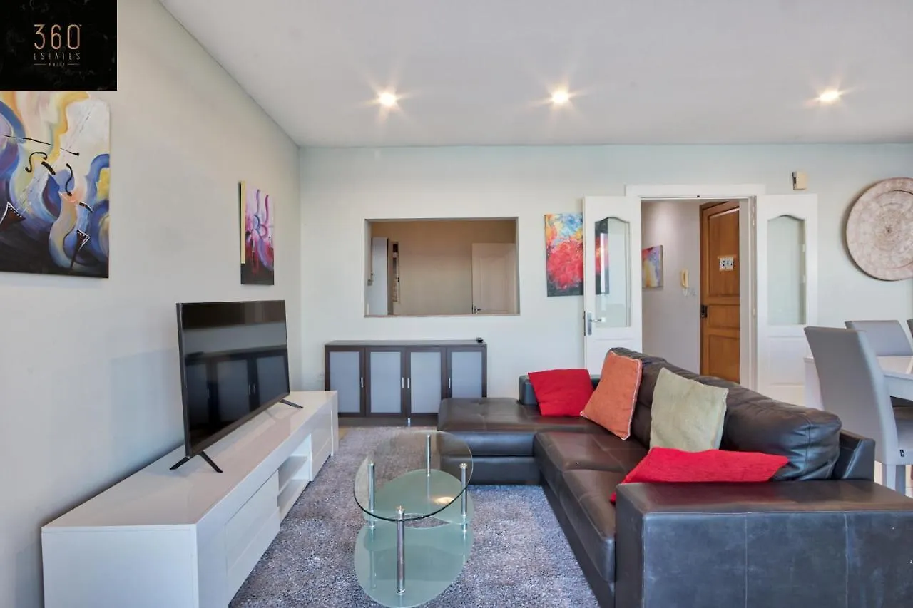 Sliema Seafront 3Br - Opposite Beach - Ac & Wifi By 360 Estates Apartment